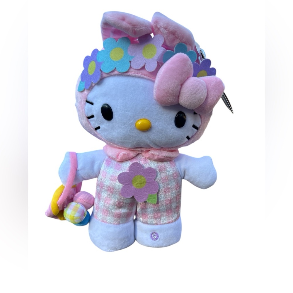Sanrio Hello Kitty Easter Bunny Musical Side Stepper Collectible Plush